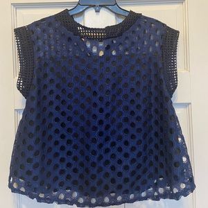 Navy blue shirt from Thailand.